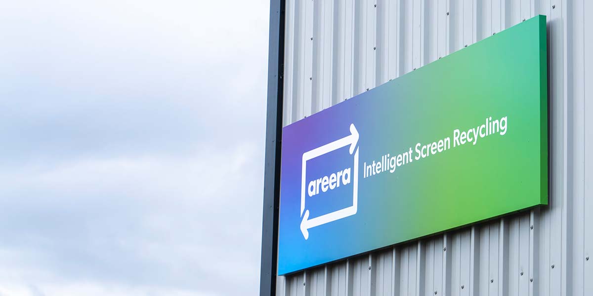 areera Intelligent Screen Recycling sign